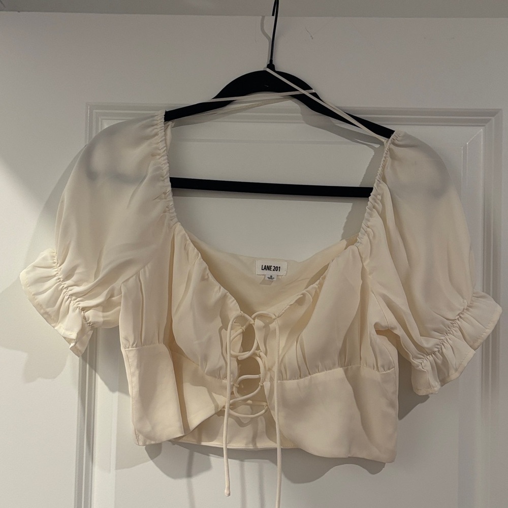 Cream Puff Sleeve Top
